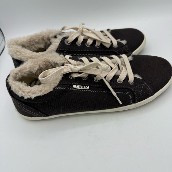 TAOS Starline Sneaker Faux Fur Line Charcoal Gray Women Shoe STN12844 Size 10 - Picture 7 of 7